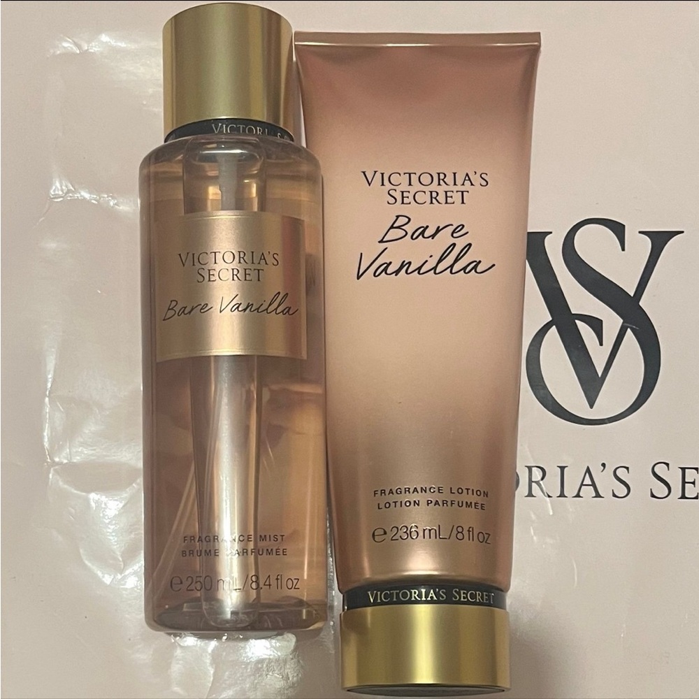 Victoria’s Secret Bare Vanilla Body Mist Lotion Set